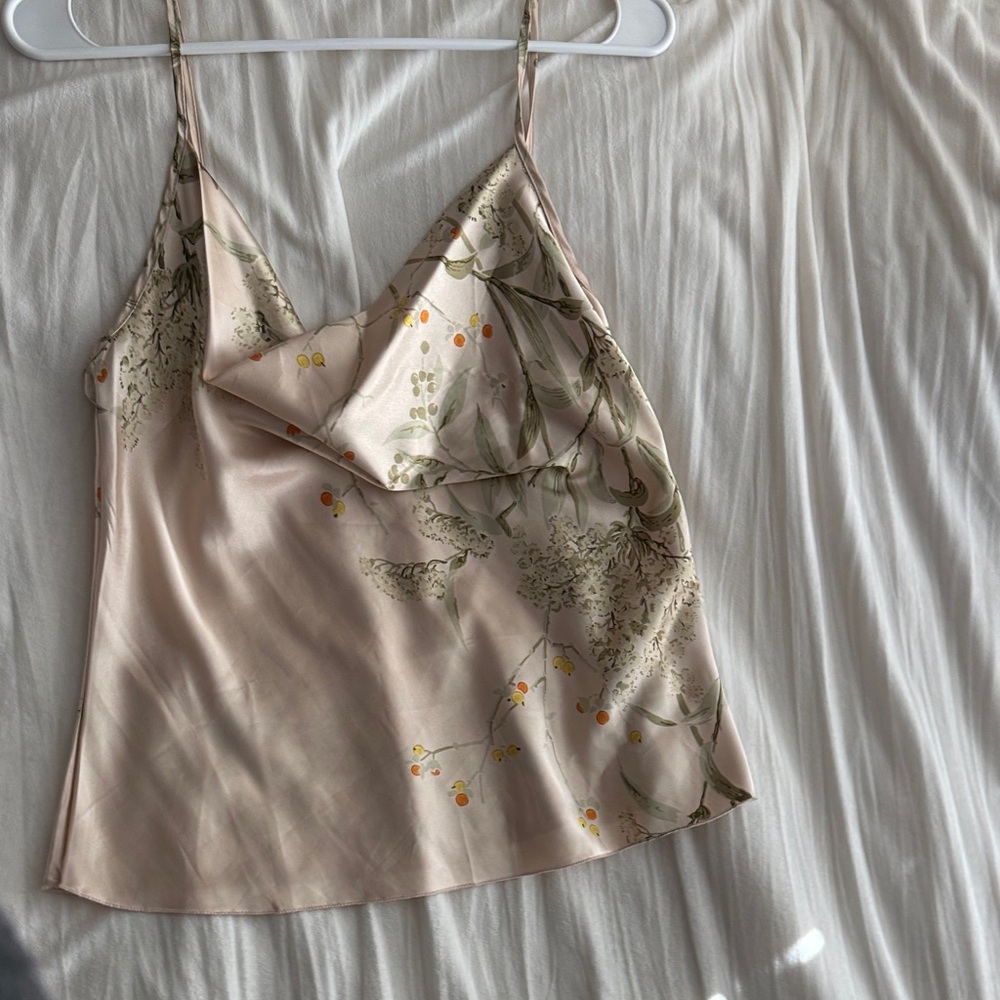 Floral Satin Cami Top